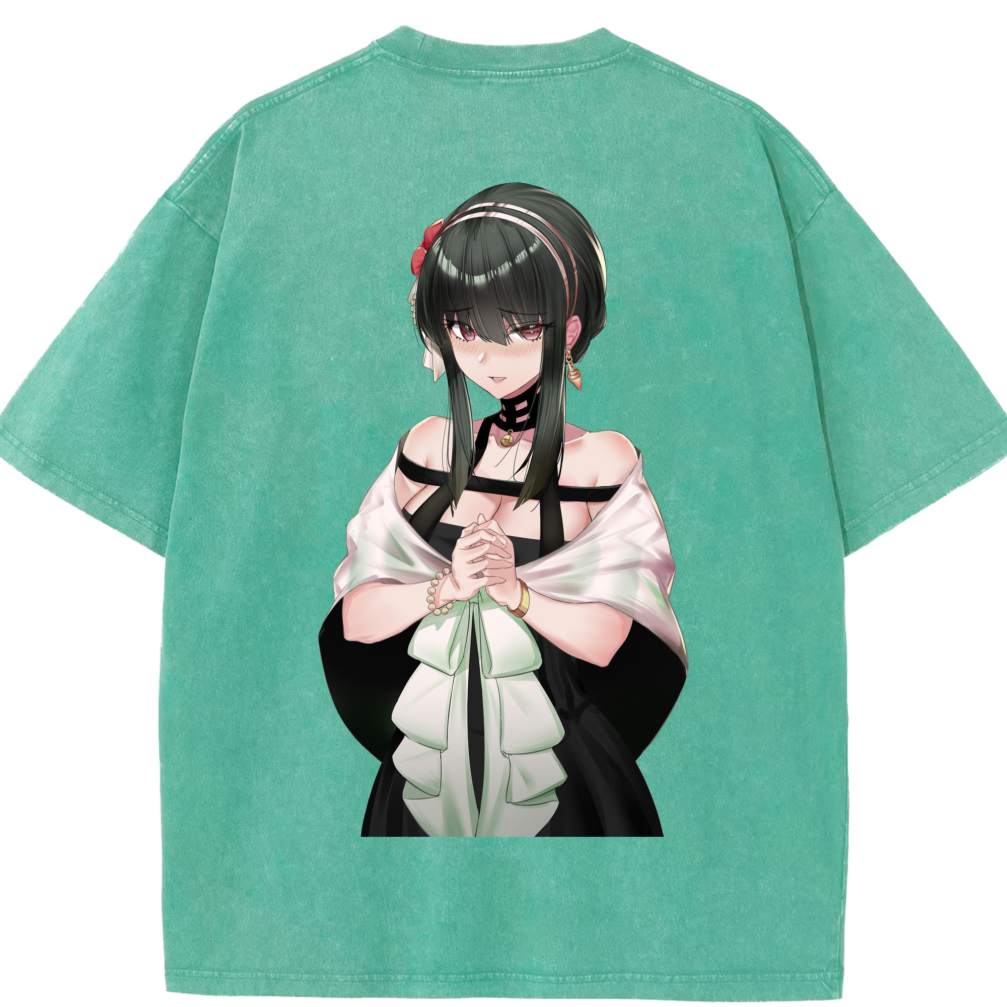 （画像用） SPY×FAMILY间谍家家酒 綿100% ヴィンテージ風 半袖Tシャツ（背面プリント）